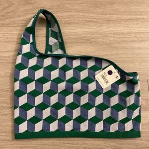 NWT Free People Movement FP Crop Active Geometric Top - Size M/L